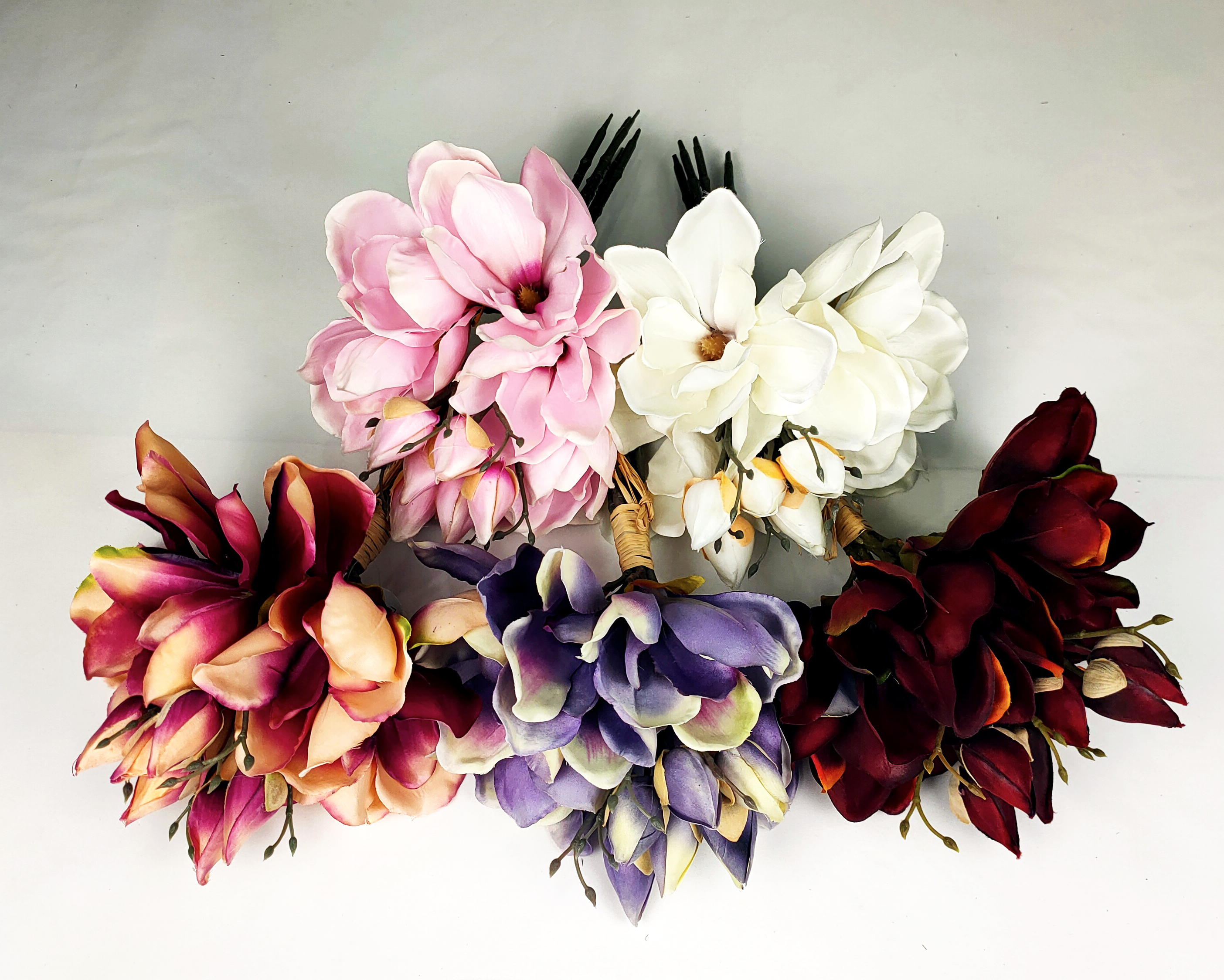Bunch of 6 magnolia flowers